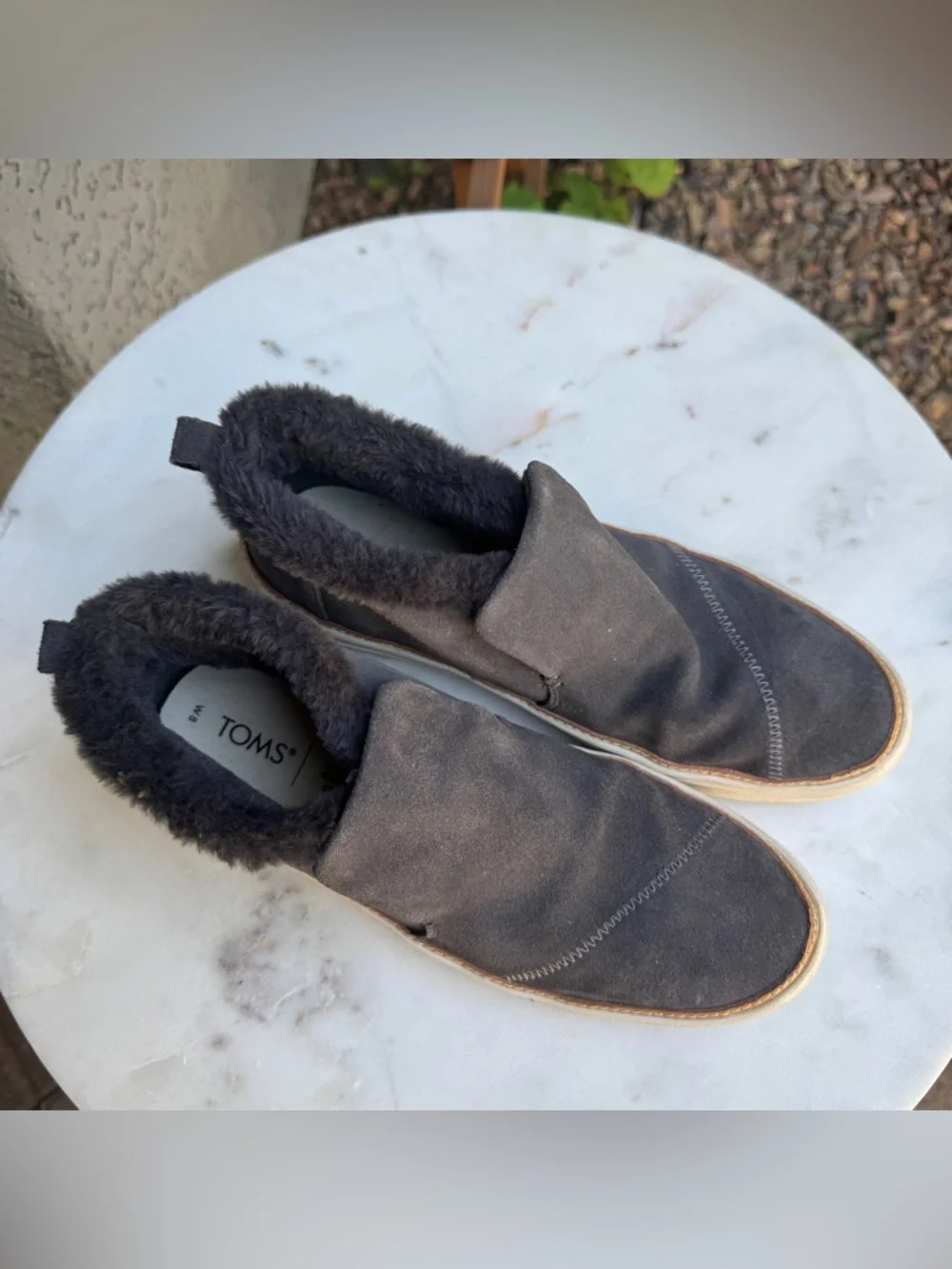 Tom’s Paxton Slip On Suede Fur Loafers